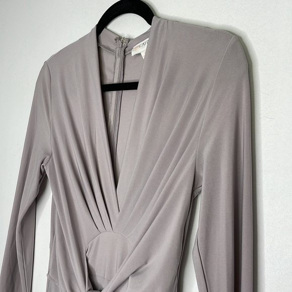 L’ATISTE By Amy Grey Pleated Tie Front Jumpsuit - Picture 4 of 14